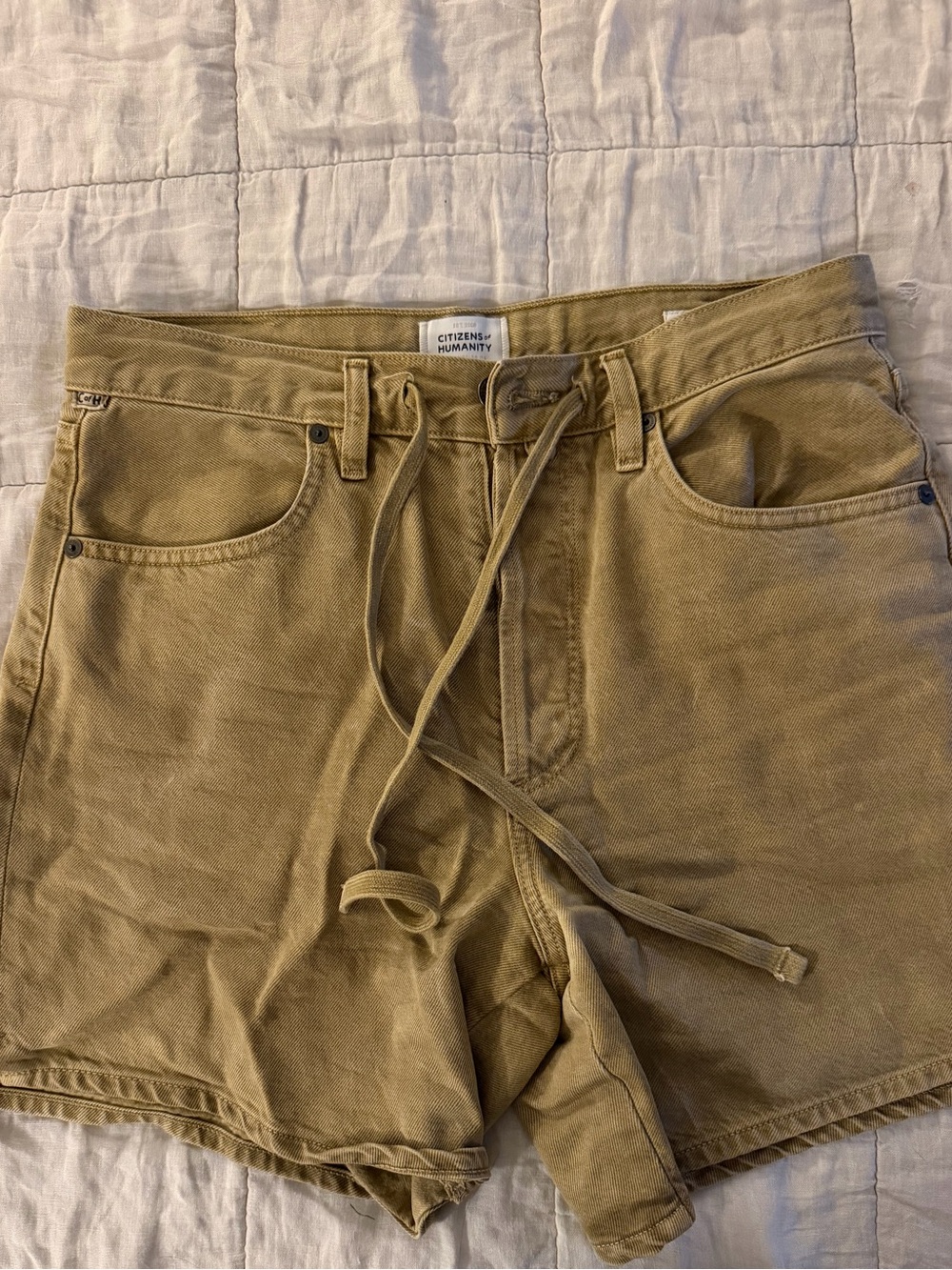 VGUC Citizens of Humanity Brynn Tan Drawstring Shorts size 26